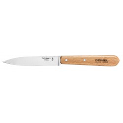 Opinel 113 couteau à éplucher , lame crantée - bois naturel