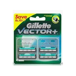 Lames Gillette Vector Plus, boite de 4.